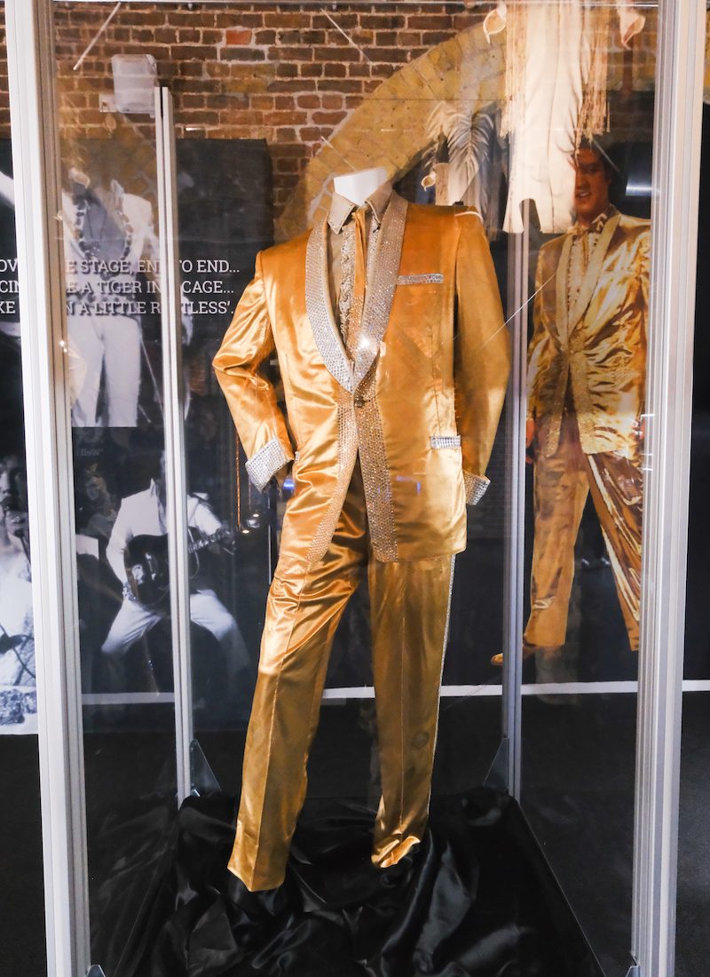 Elvis’ iconic 50s gold lamé suit
