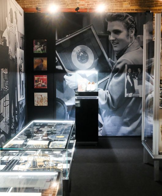 Inside the Elvis exhibition in London