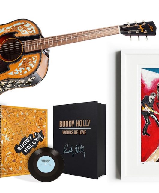 Words of Love Buddy Holly Luthier with Guitar