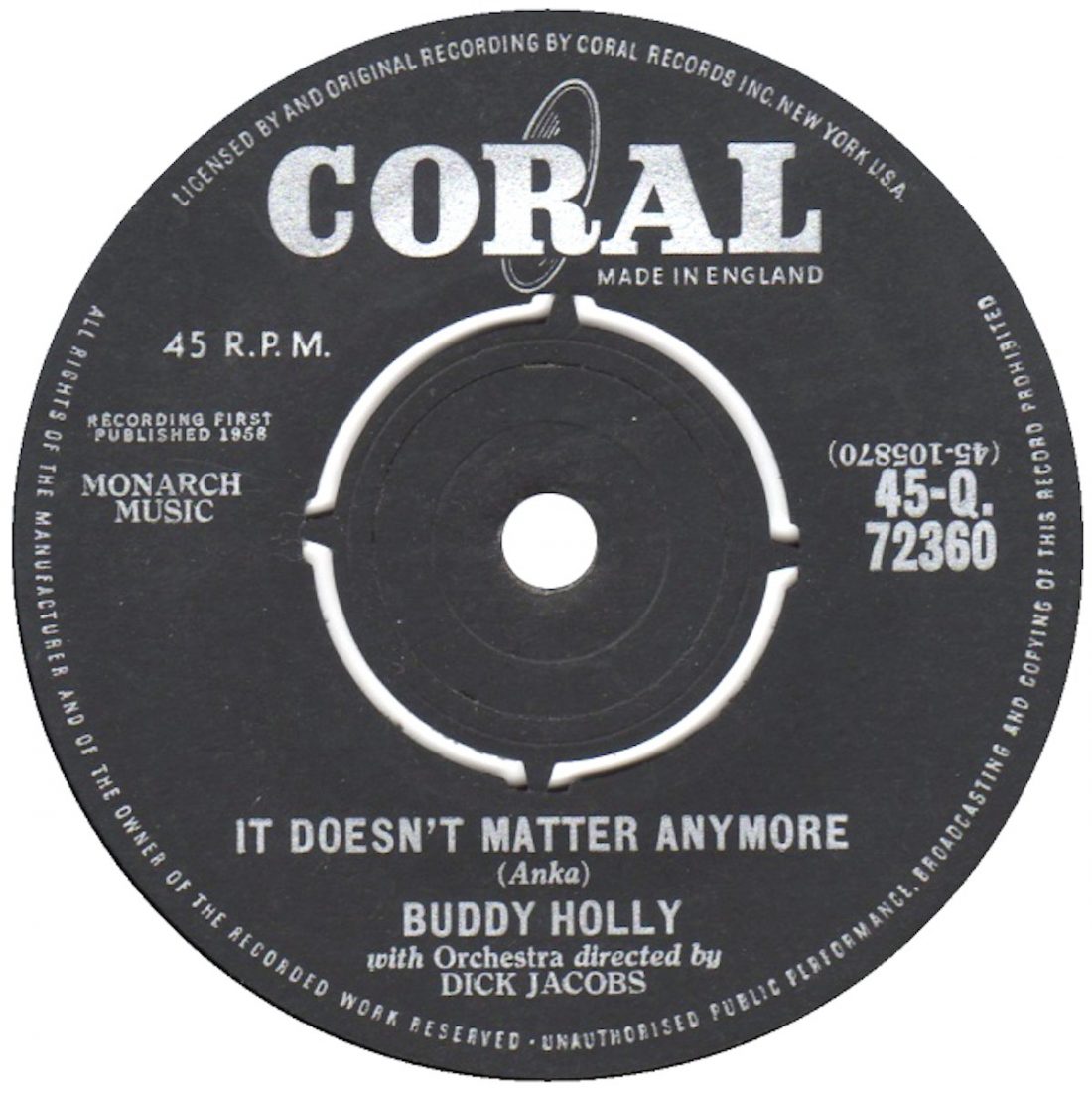 Story Behind The Song: Buddy Holly - It Doesn’t Matter Anymore