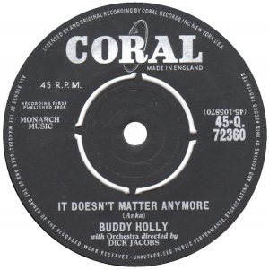 Story Behind The Song: Buddy Holly - It Doesn’t Matter Anymore