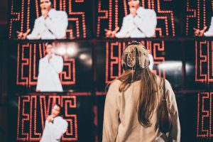 Visitor at Elvis Exhibition