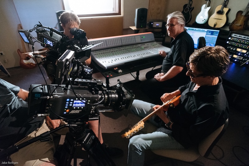 Filming of Without A Word album at Hank's Studio - picture credit: Jake Rotham